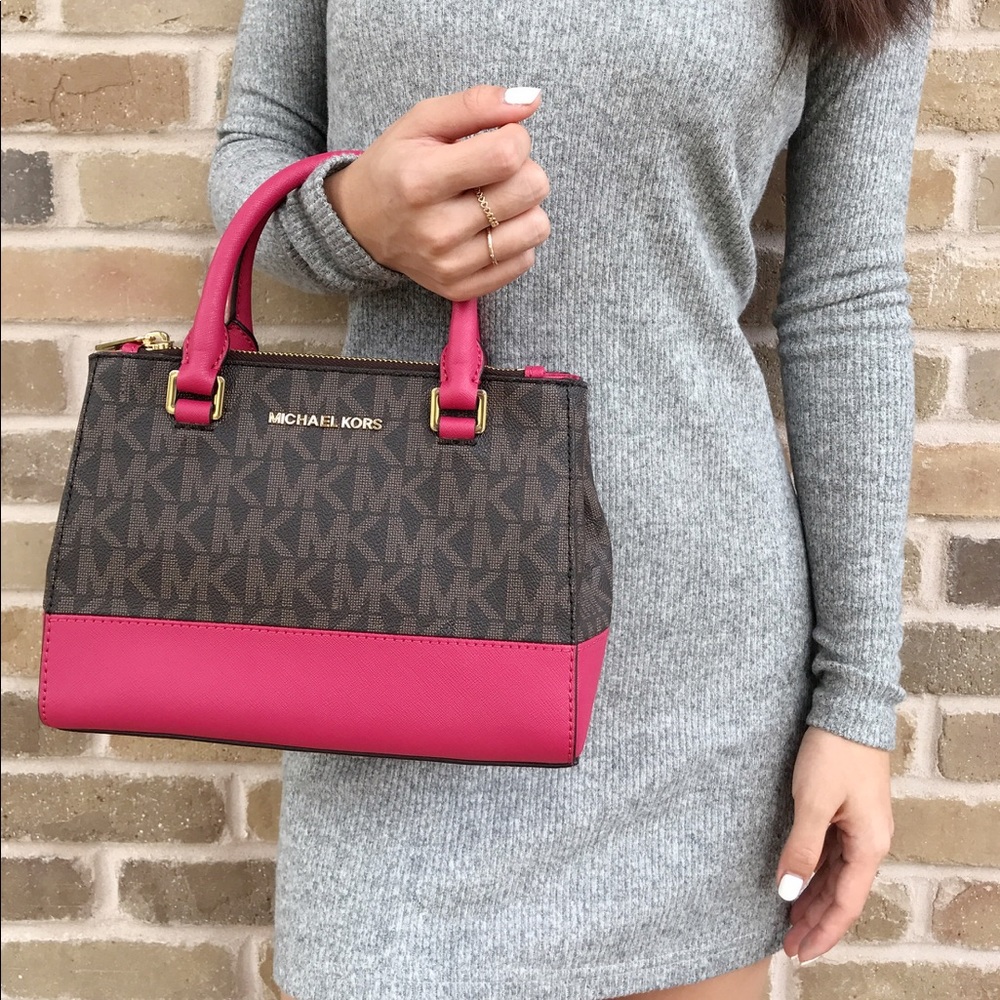 Michael Kors Kellen XS Satchel Lipstick Pink - Picture 2 of 8
